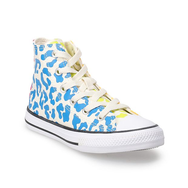 Childrens leopard outlet print converse