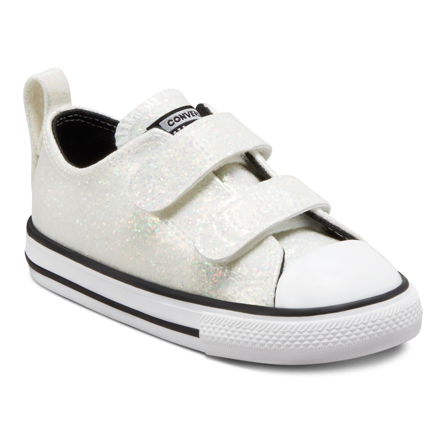 converse glitter white