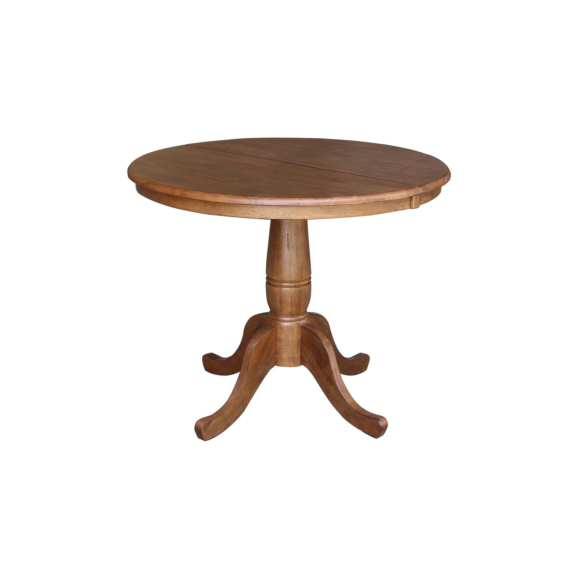 International Concepts 36-in. Round Drop-Leaf Dining Table, Distressed