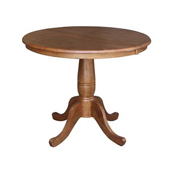 International Concepts 36 in Round Drop-Leaf Dining Table