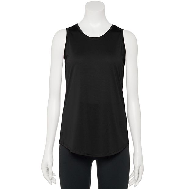 tek gear, Tops, Tek Gear Yoga Gray Lined And Fitted Tank Top With Keyhole  Back