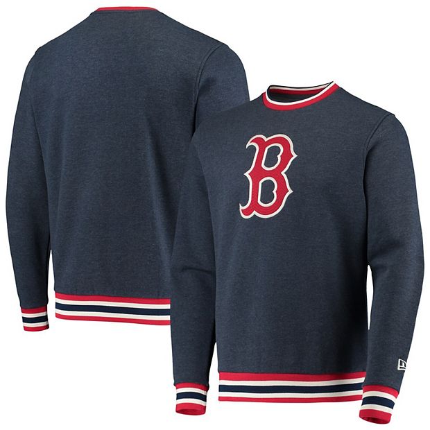 Women's Boston Red Sox New Era Navy Game Day Crew Pullover Sweatshirt