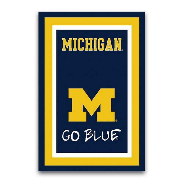 Michigan Wolverines Team Logo Garden Flag