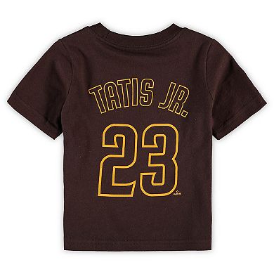Infant Nike Fernando Tatis Jr. Brown San Diego Padres Name & Number T-Shirt