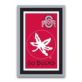 Ohio State Buckeyes Team Logo Garden Flag