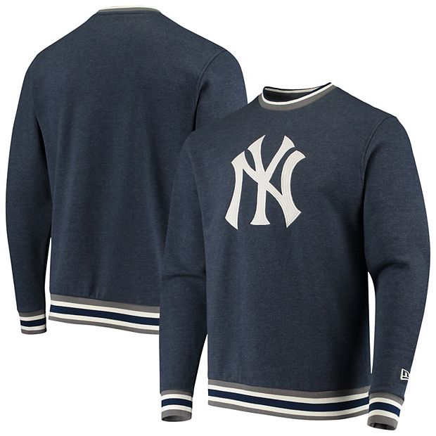 Men's New Era Heathered Gray New York Yankees Hoodie T-Shirt