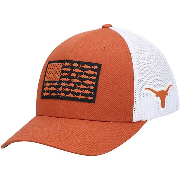 Men's Columbia Navy Dallas Cowboys Fish Flag Texas Flex Hat