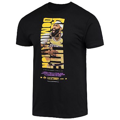 Men's Anthony Davis Black Los Angeles Lakers Check the Credits Player T-Shirt