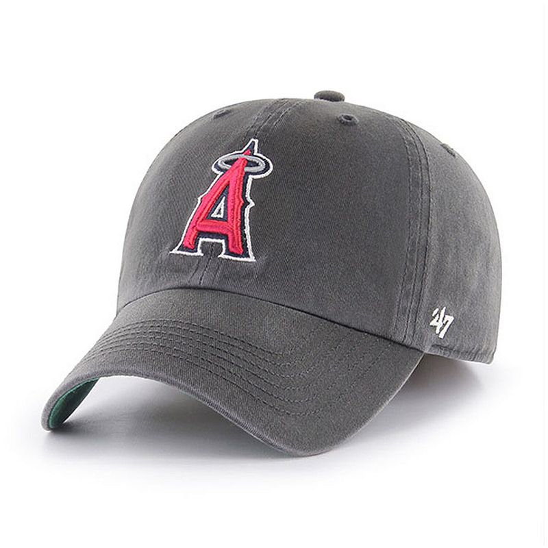 Mens 47 Graphite Los Angeles Angels Franchise Fitted Hat, Size: Large, AN