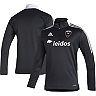 Men's adidas Black D.C. United Tiro Training AEROREADY Quarter-Zip Jacket