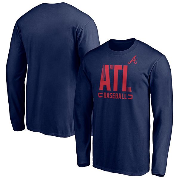 Women's Fanatics Branded Navy Atlanta Braves Regulation V-Neck T-Shirt 