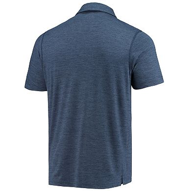 Men's Columbia Navy Auburn Tigers Tech Trail Omni-Shade Polo