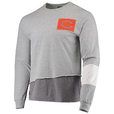 Men's Refried Apparel Heather Gray Chicago Bears Sustainable Angle Long Sleeve T-Shirt