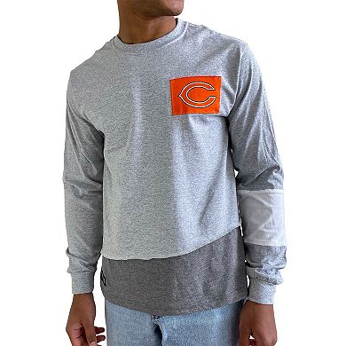 Men's Refried Apparel Heather Gray Chicago Bears Sustainable Angle Long Sleeve T-Shirt