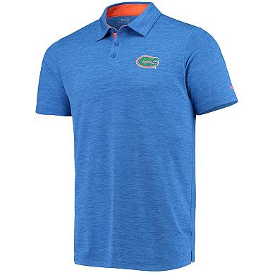 Men's Columbia Royal Florida Gators Tech Trail Space Dye Omni-Shade Polo