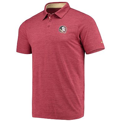 Men's Columbia Garnet Florida State Seminoles Tech Trail Omni-Shade Polo