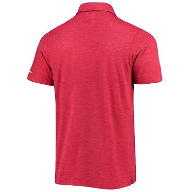 Men's Columbia Crimson Alabama Crimson Tide Tech Trail Space Dye Omni-Shade Polo