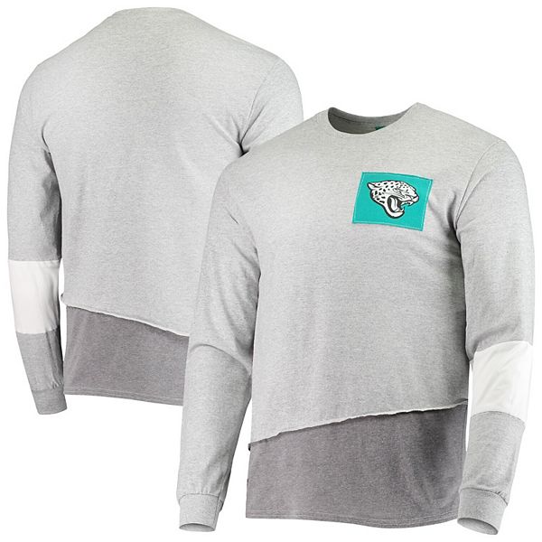 Men's Refried Apparel Gray Jacksonville Jaguars Angle Long Sleeve T-Shirt