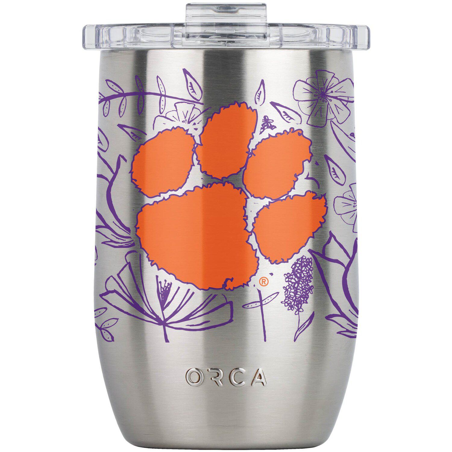 Image for Unbranded ORCA Clemson Tigers 12oz. Vino Floral Tumbler at Kohl's.