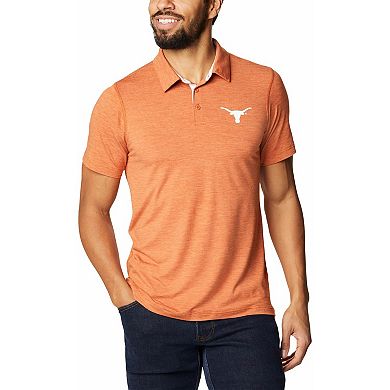 Men's Columbia Texas Orange Texas Longhorns Tech Trail Omni-Wick Polo