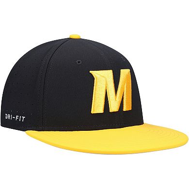 Men's Nike Black/Gold Missouri Tigers Team Baseball True Performance Fitted Hat