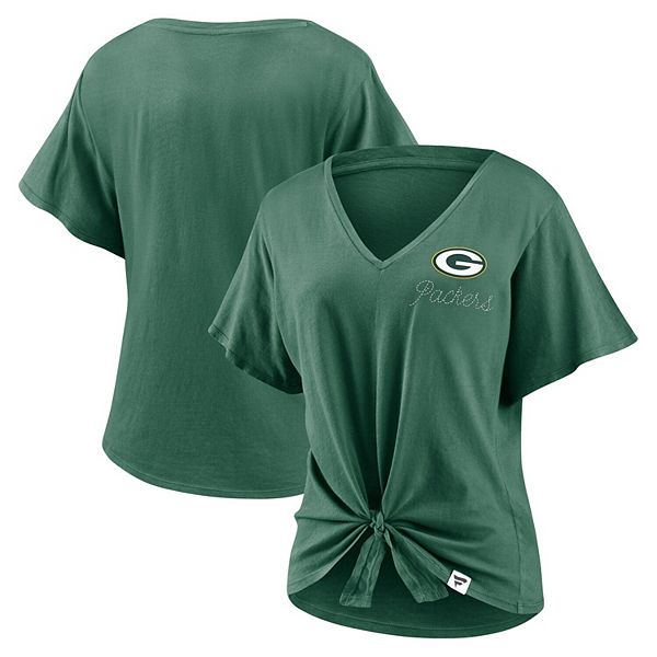 Fanatics Packers Sport Resort V-Neck Long Sleeve T-Shirt