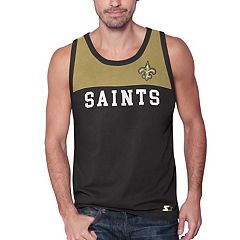 Men's Black New Orleans Saints Big & Tall Endurance Test Muscle Tank Top