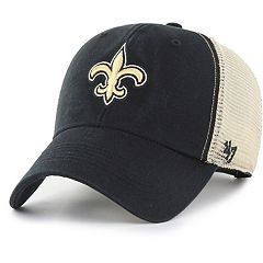 Men's New Era Black/White New Orleans Saints Gradient Trucker