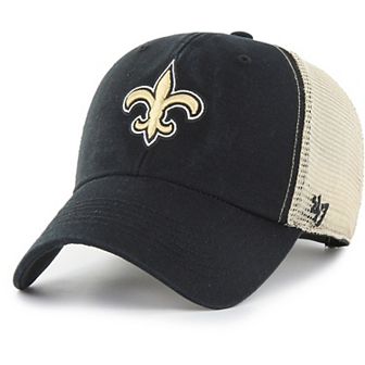 Men's '47 Black New Orleans Saints Flagship MVP Snapback Hat