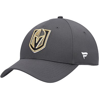 Men's Fanatics Branded Charcoal Vegas Golden Knights Logo Core Adjustable Hat