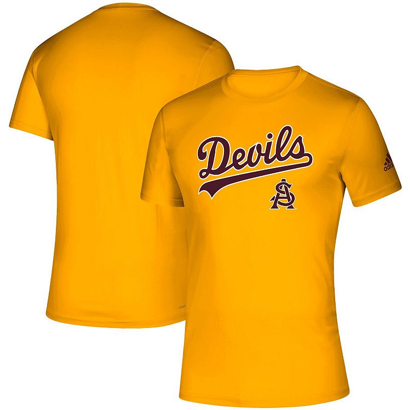 Mens adidas Gold Arizona State Sun Devils Script Ball Creator T-Shirt, Siz