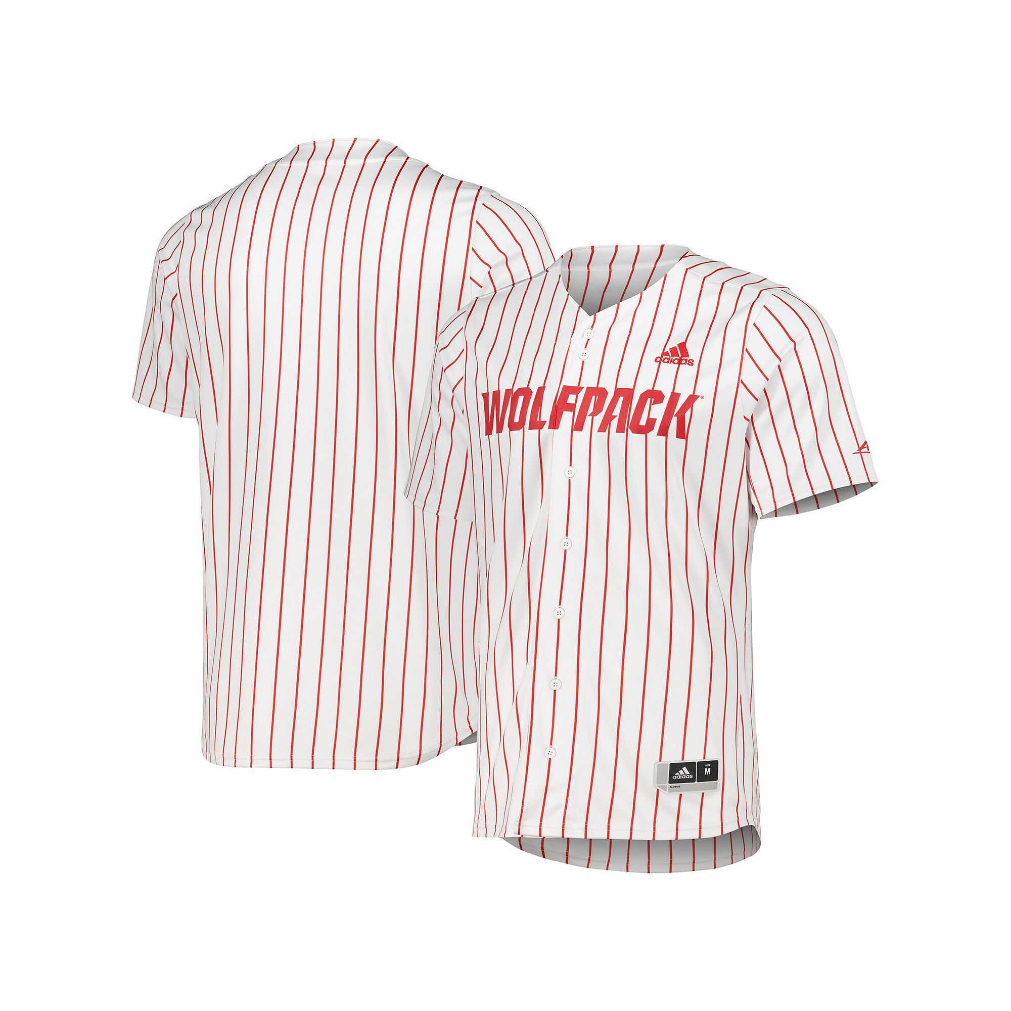 Mens adidas White NC State Wolfpack Replica Baseball Jersey, Size: 2XL, Ns