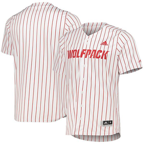Men's adidas White NC State Wolfpack Replica Baseball Jersey Men's adidas White NC State Wolfpack Replica Baseball Jersey