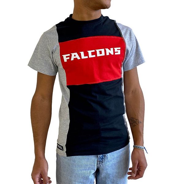 Men's Refried Apparel Heathered Black Atlanta Falcons Split T-Shirt