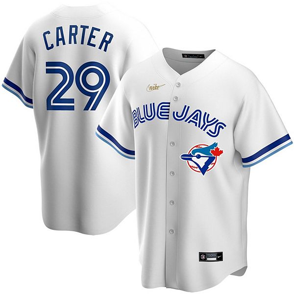 Men's Nike Joe Carter White Toronto Blue Jays Home Cooperstown Collection  Player Jersey