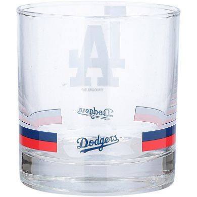 Los Angeles Dodgers 10oz. Banded Rocks Glass