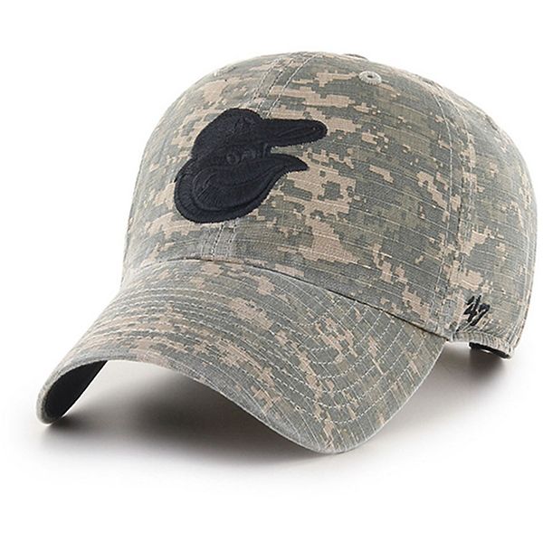 47 Men's Baltimore Orioles Camo Clean-Up Adjustable Hat