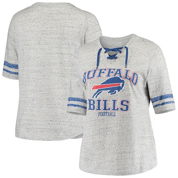 Women's Fanatics Branded Heathered Gray Buffalo Bills Plus Size