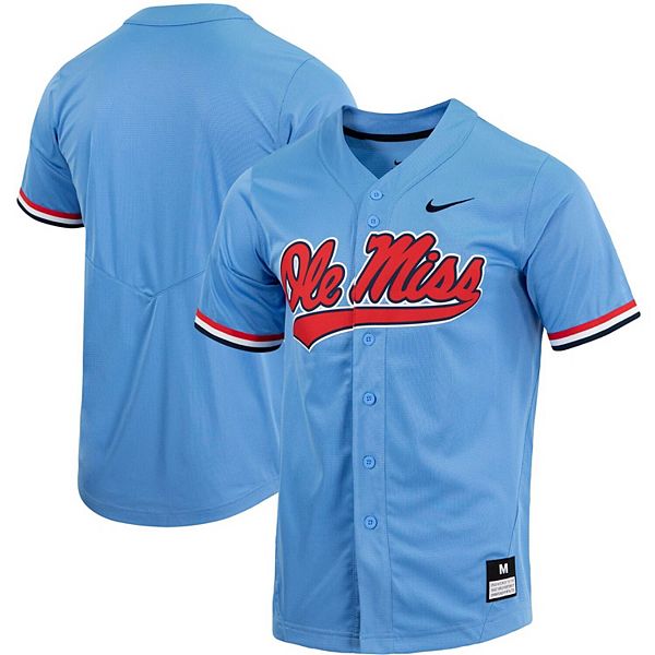 Men's Movie Baseball Jersey Victory Lap Stitched Button Down Shirt Blue 3XL  