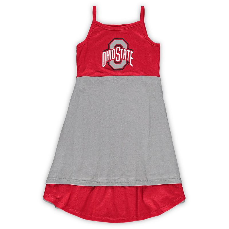 UPC 195369021558 product image for Girls Toddler Colosseum Scarlet/Gray Ohio State Buckeyes Reversible Dress, Toddl | upcitemdb.com