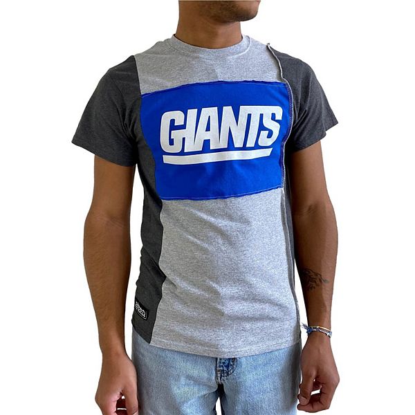 Men's Refried Apparel Heather Gray New York Giants Sustainable Split T-Shirt