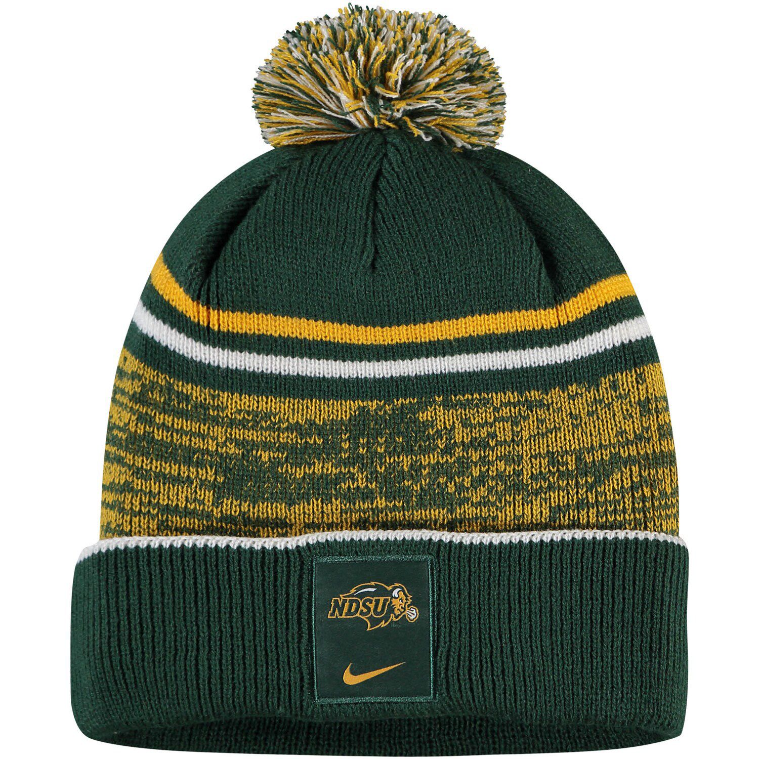 New Era Gold Green Bay Packers Helmet Head Trapper Knit Hat