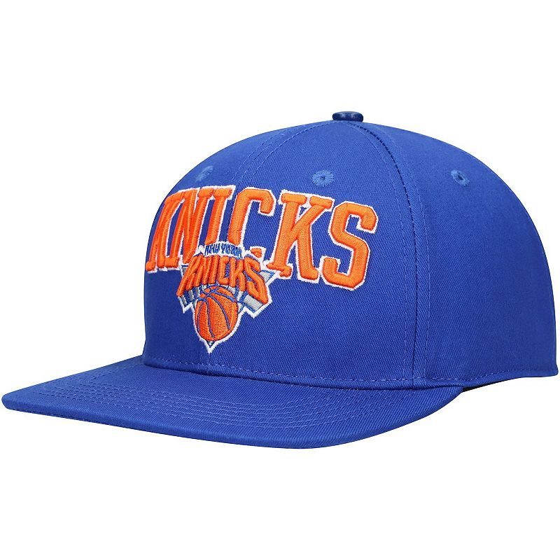 Mens Pro Standard Blue New York Knicks Wordmark Logo Snapback Hat, KNI Blu