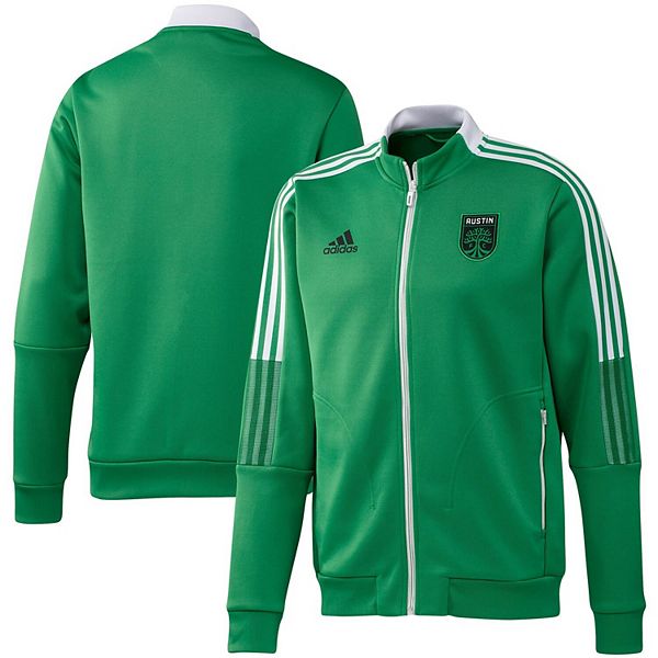 Men's adidas Green Austin FC 2021 Player Anthem Full-Zip Jacket