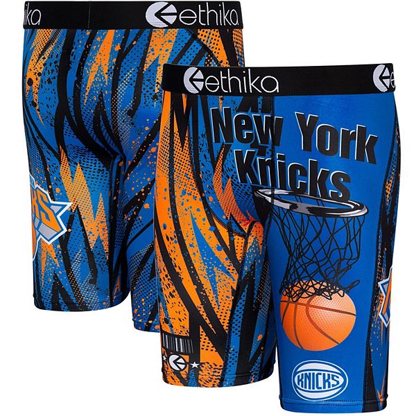 Youth Ethika Blue New York Knicks Classic Boxer Briefs