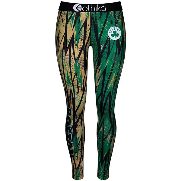 Women's Ethika Kelly Green/Gold Boston Celtics Classic Leggings