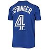Youth Nike George Springer Royal Toronto Blue Jays Player Name & Number T-Shirt