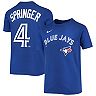 Youth Nike George Springer Royal Toronto Blue Jays Player Name & Number T-Shirt