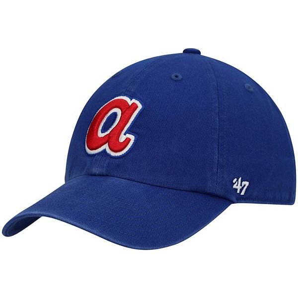 47 Men's Atlanta Braves Royal Sidenote Trucker Hat