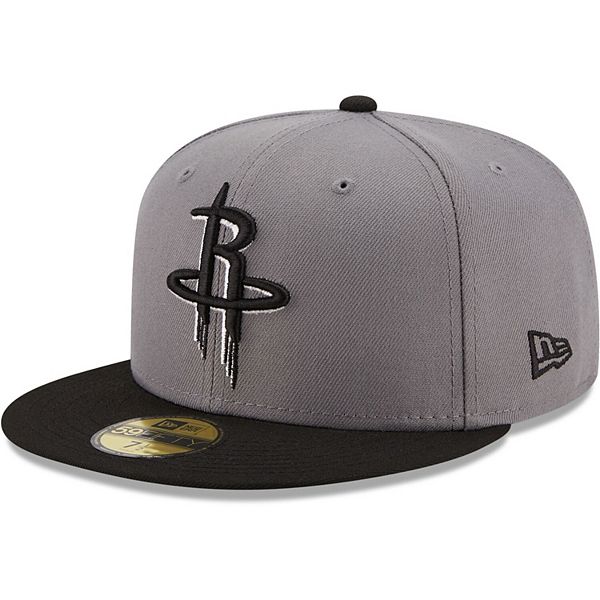 Houston Baseball Hat Black Double Throwback New Era 59FIFTY Fitted Black / Terra Cotta | Seashell / 7 1/2